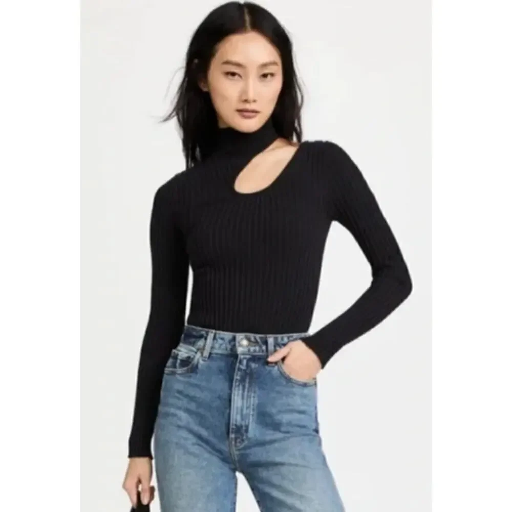 Anine Bing | Tops | Anine Bing Victoria Top Cutout Ribbed Knit 